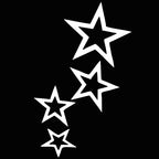 Star Vinyl Car Decal – 12x24cm Waterproof Sticker for Truck Bumper Window