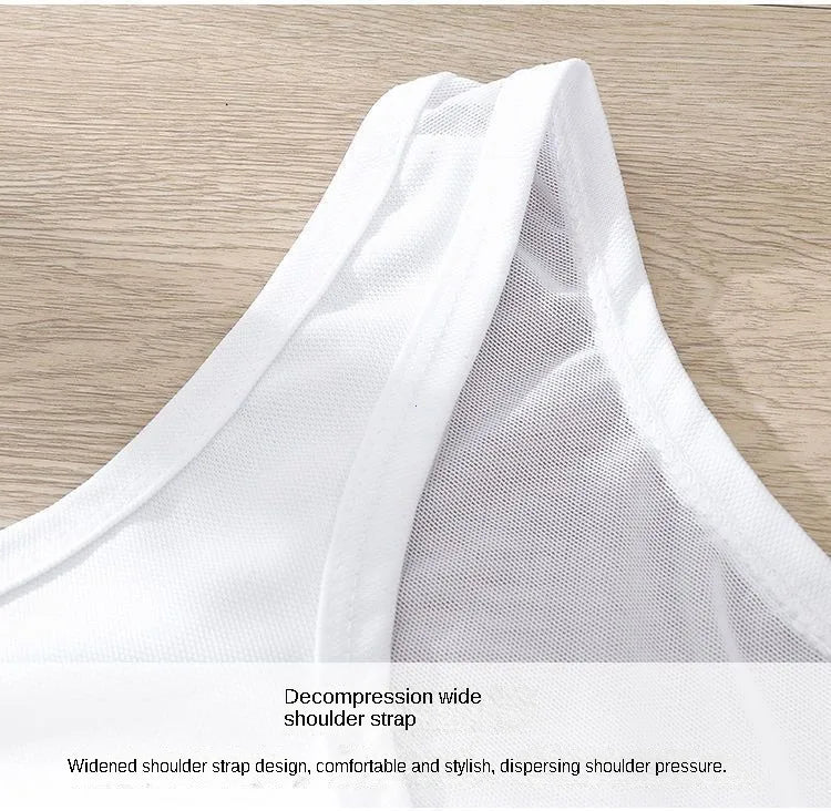 Breathable Chest Binder Vest – Side Buckle Compression Top for Cosplay