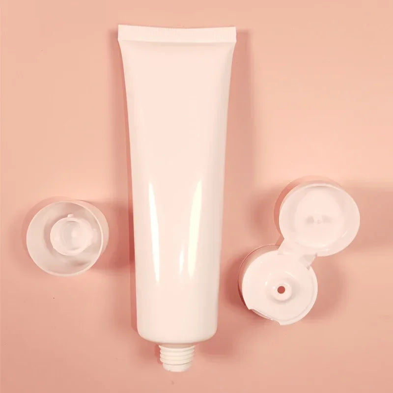 Empty Plastic Cosmetic Squeeze Tubes – Travel Size Refillable Containers for Toiletries