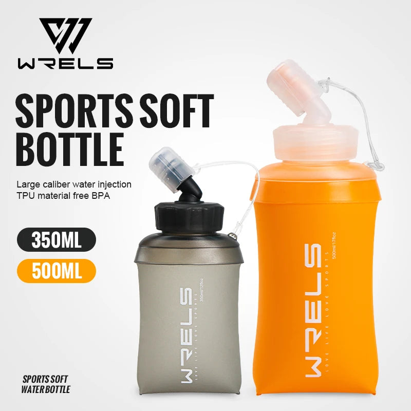 Foldable TPU Soft Flask – BPA-Free Water Bottle for Outdoor Running Sports