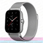 Milanese Stainless Steel Watch Band – 20mm 22mm Strap for Amazfit Smartwatches