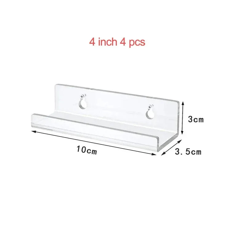 Clear Acrylic Vinyl Record Wall Mount – Floating Album Display for Home Decor