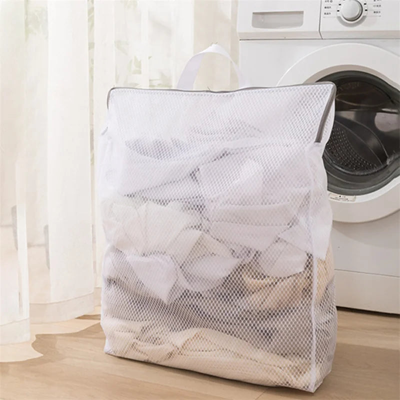 Mesh Zipped Laundry Bag – Anti-Deformation Polyester Net for Washing Machines