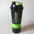 3-Layer Protein Shaker Bottle – Large Capacity Mixer for Fitness Gym Workouts
