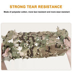 3D Camo Mesh Helmet Cover – Laser Cut Leaf Accessory for Airsoft and Hunting