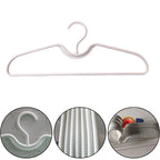 Anti-slip Plastic Clothes Hangers – Short Neck Space-Saving Closet Storage