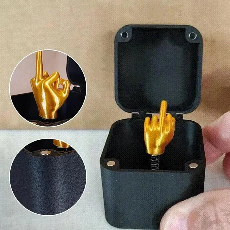 Middle Finger Pop-Up Box – Funny Prank Gift for Office Desk Decoration