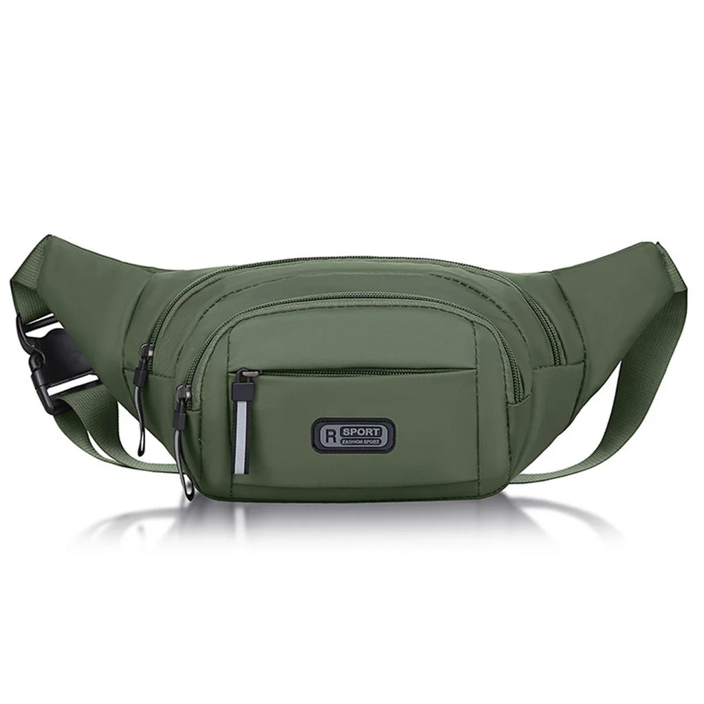 Ultra Thin Canvas Waistpack – Lightweight Men's Belt Bag for Travel Outdoor