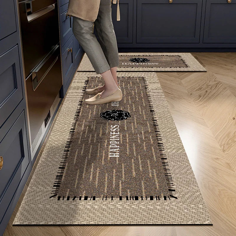 Crystal Velvet Kitchen Runner – Anti-Slip Mat for Home Floor Decor