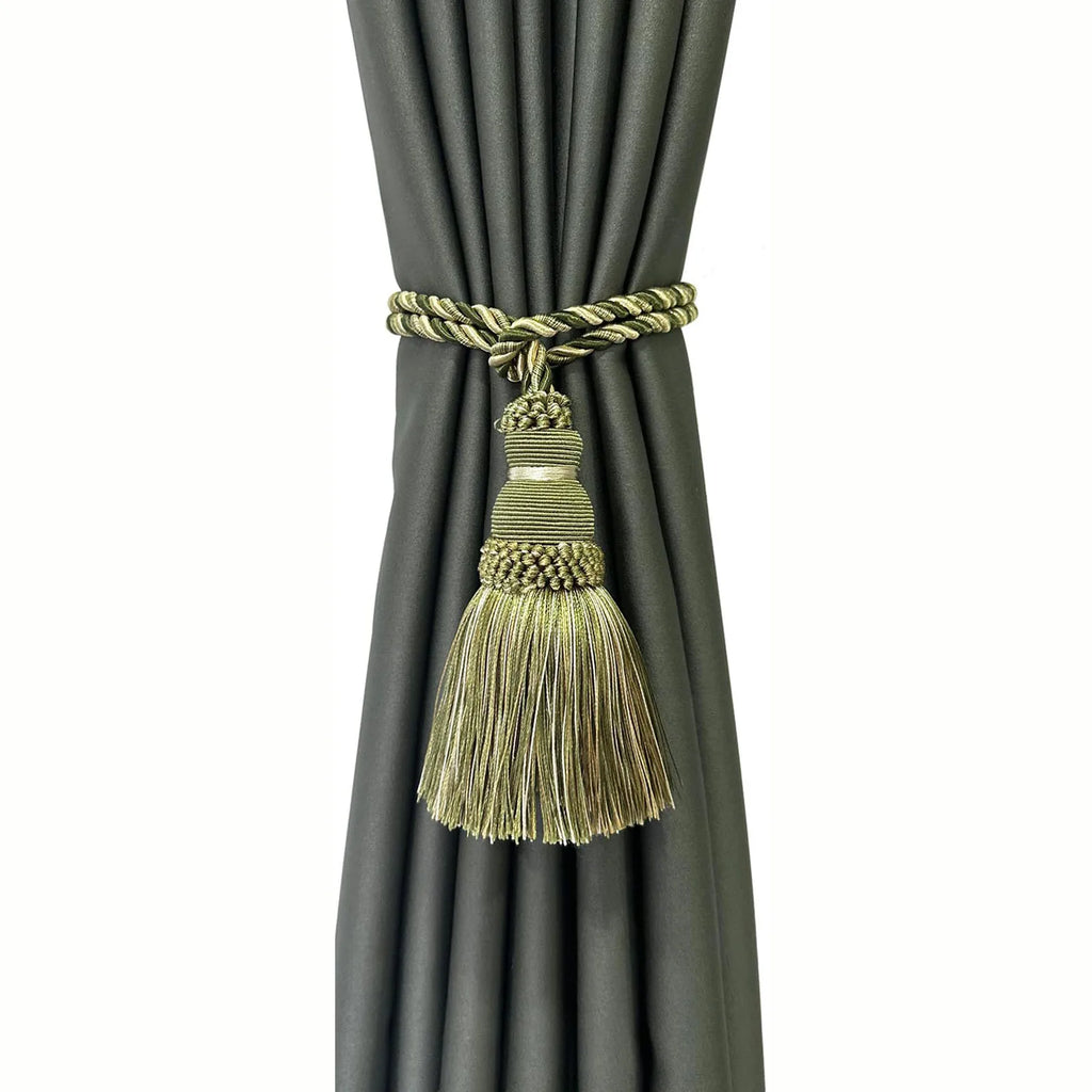 Decorative Curtain Tassel Tieback – Braided Rope Holder for Home Decor