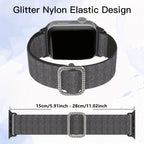 Soft Nylon Watch Band – Adjustable Sports Strap for Apple Watch Series