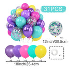 Metallic Pearl and Confetti Balloons – Decorative Latex Set for Party Events
