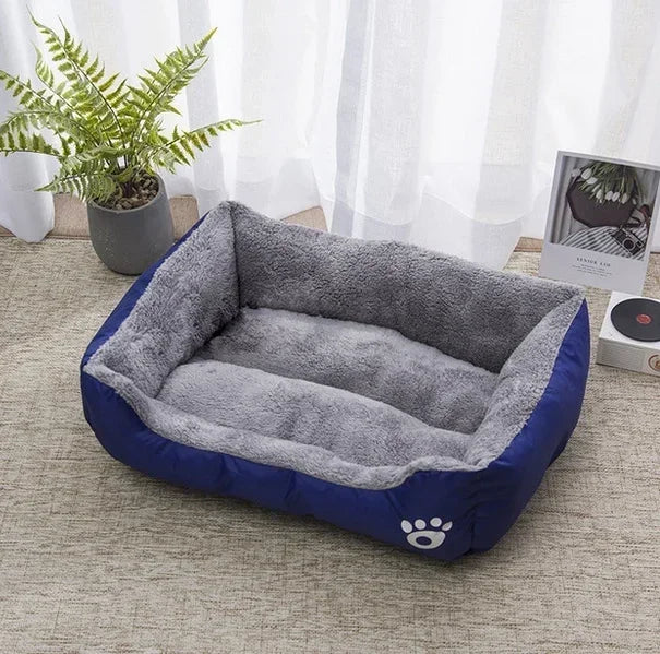 Large Square Dog Bed – Warm Soft Nest for Small Medium and Large Pets