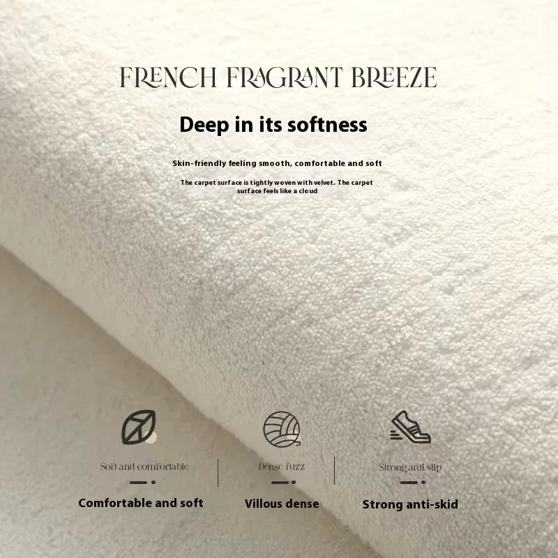Irregular Cashmere Floor Mat – Anti-Slip Decorative Rug for Living Room