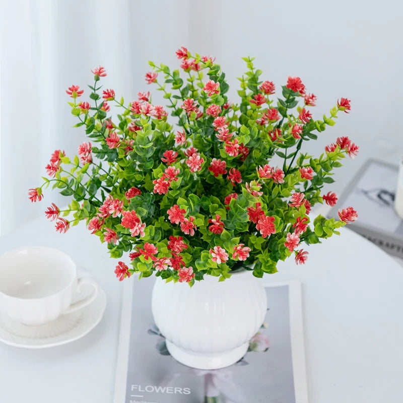 Artificial Eucalyptus Bouquet – Realistic Faux Plant for Home Wedding Decor