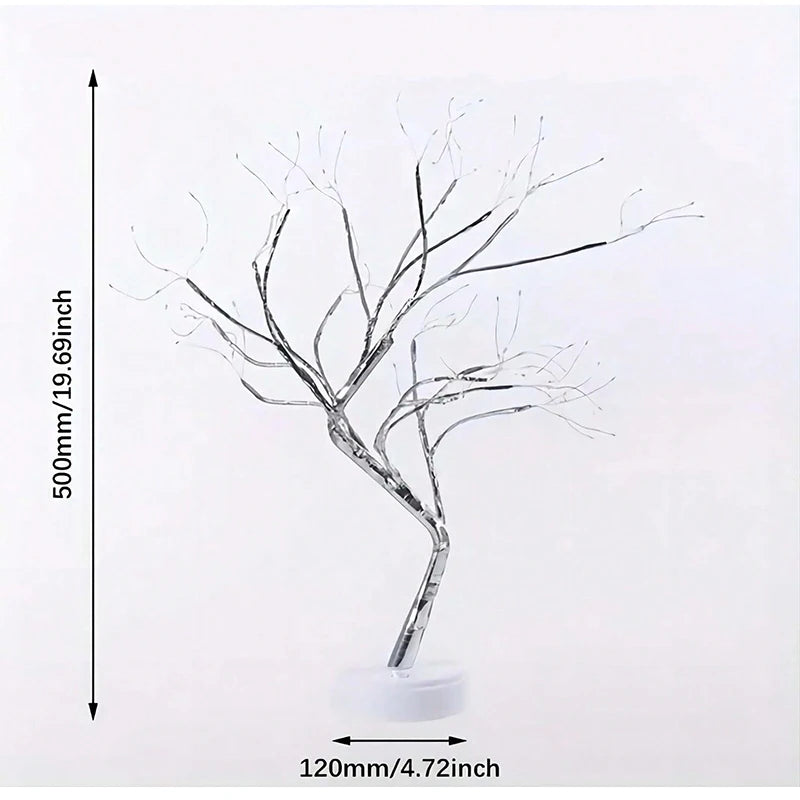 108 LED Bonsai Tree Light – Colorful USB Battery Decor for Home Bedroom Christmas