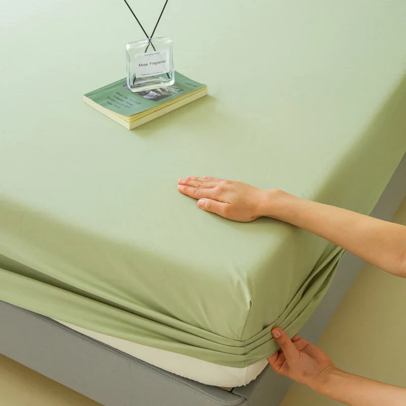 Waterproof Fitted Mattress Protector – Elastic Bed Cover for Home Bedding