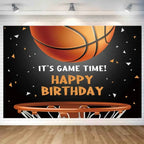 Basketball Stadium Photography Backdrop – Sport Theme for Kids Birthday Party