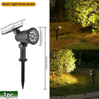 RGB Solar LED Spotlights – Waterproof Landscape Lighting for Garden Yard