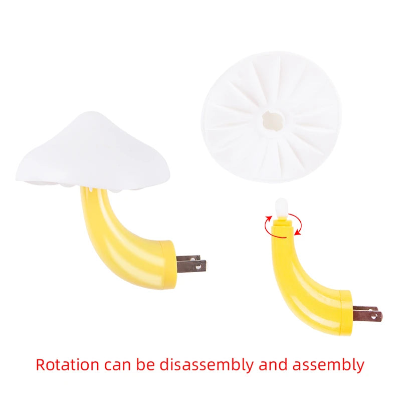 Mushroom LED Night Light – Automatic Sensor Lamp for Kids Bedroom Decor