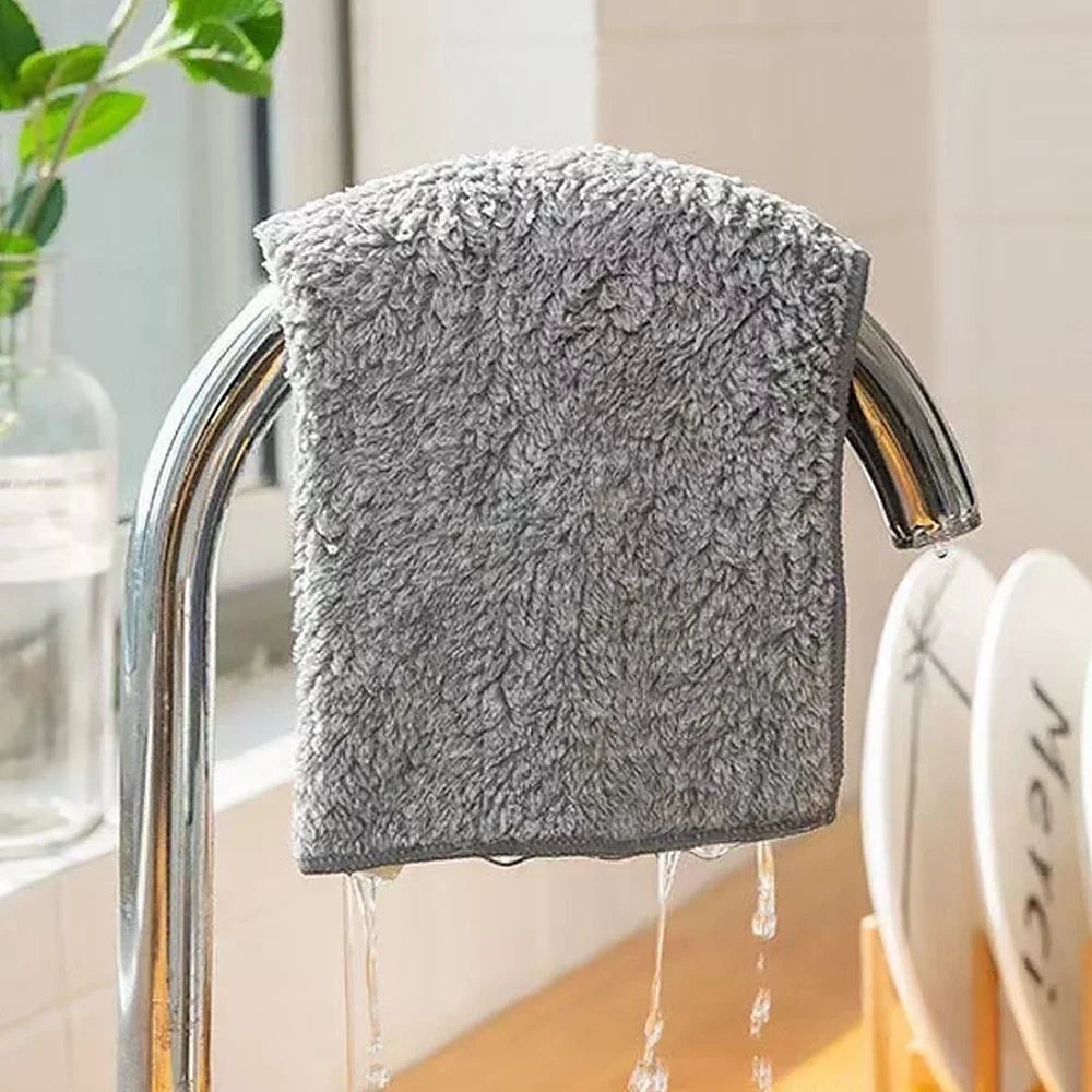 Bamboo Charcoal Dishcloths – Super Absorbent Anti-Grease Kitchen Cleaning