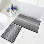 Absorbent Bathroom Rug Set – Non-Slip Fluffy Mats for Home Bath Decor