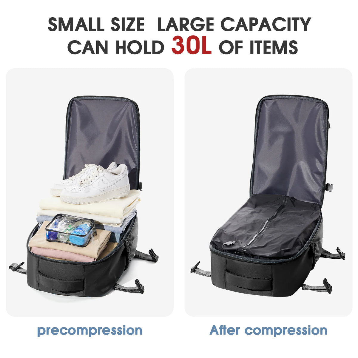 Expandable Travel Laptop Backpack – Large Capacity Business Bag for Men and Women