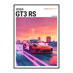 911 GT3 RS Canvas Print – Supercar Wall Art for Car Enthusiast Decor