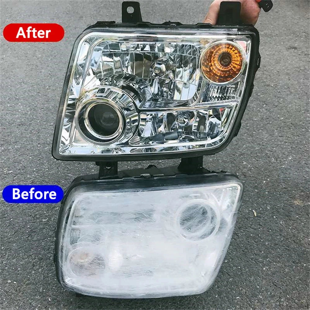 Car Headlight Restoration Kit – Professional Lens Repair Liquid Tool
