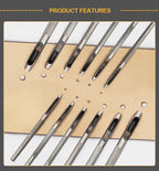 Steel Hollow Leather Punch Tool Set – Sharp Hole Cutters for Watch Belts