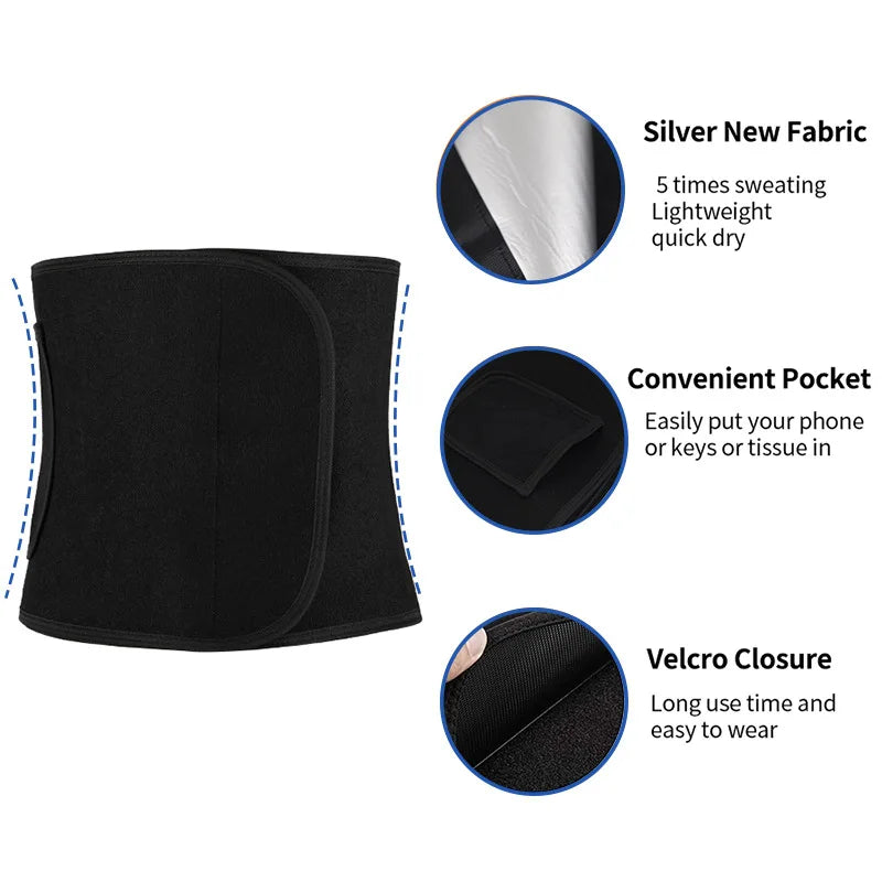 Adjustable Waist Trainer Belt – Slimming Body Shaper for Gym Workout
