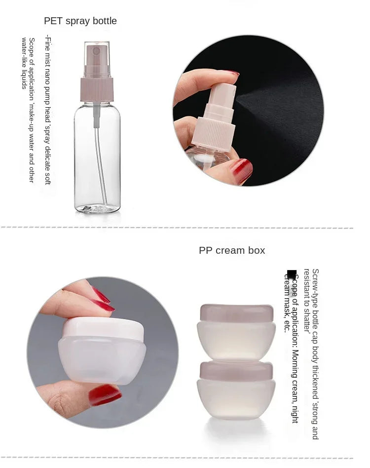 Silicone Travel Bottle Set – Refillable Liquid Containers for Toiletry Storage