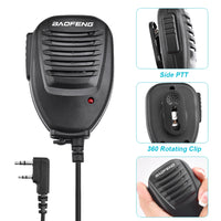 Dual PTT Walkie Talkie Microphone – Handheld Radio Accessory for Ham Radio