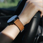 Magnetic Hybrid Watch Band – Leather and Silicone Strap for Garmin Sport