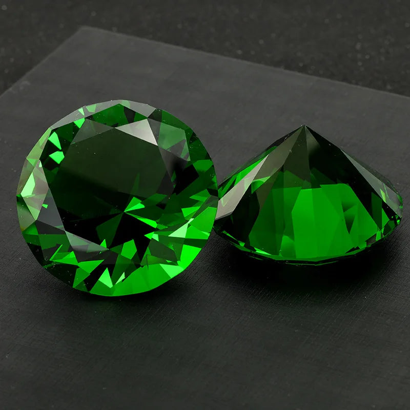 Crystal Diamond Paperweight – Giant Cut Glass Gem for Office Decor Gifts