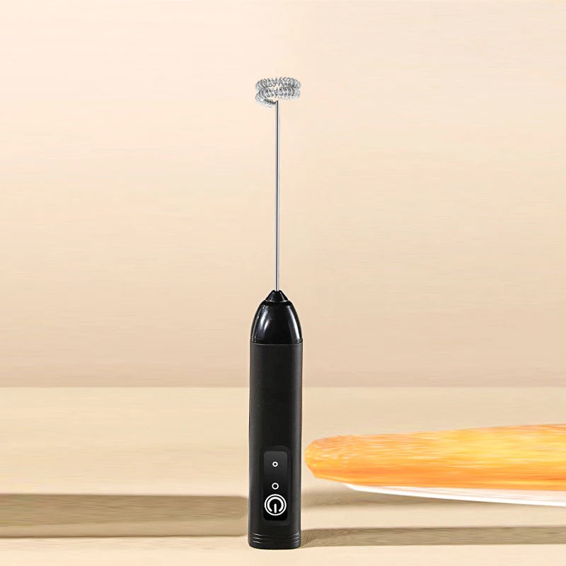 Electric Handheld Milk Frother – Portable Battery Foam Mixer for Coffee