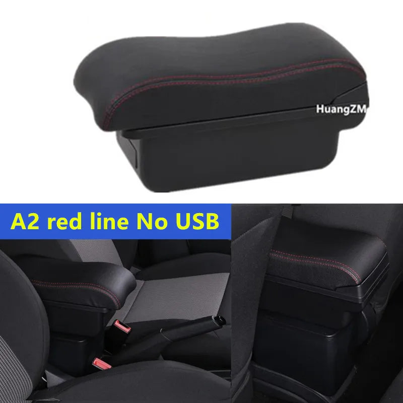 Center Console Armrest Box – Storage Organizer for Peugeot 208 2012-2018