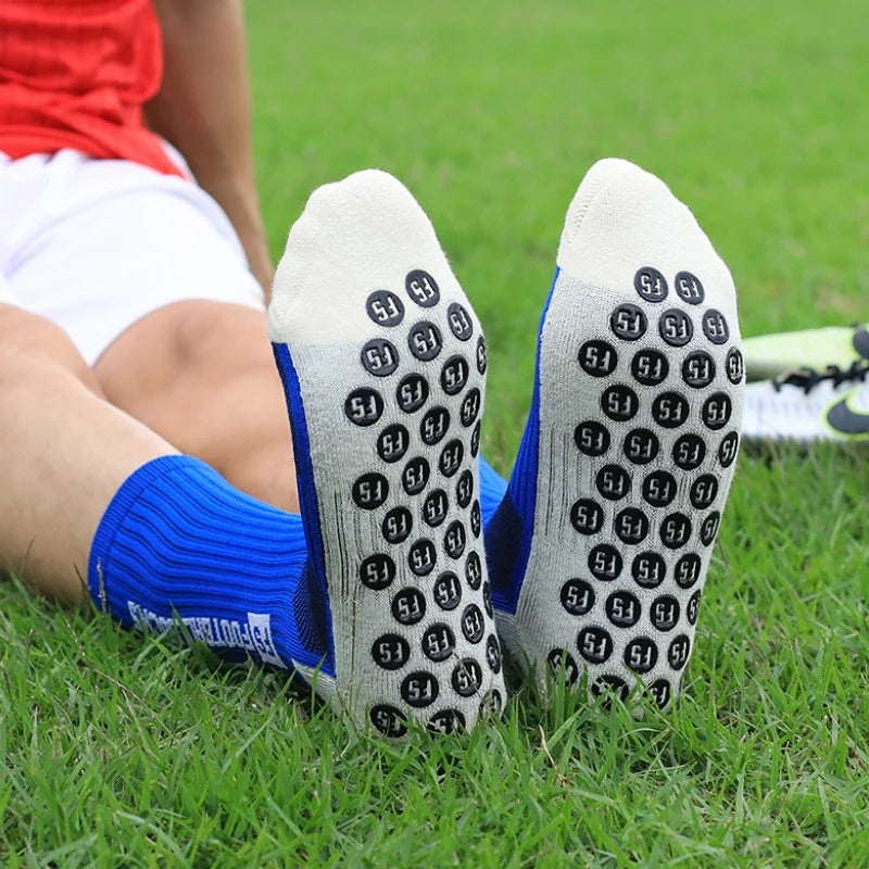 Non-Slip Athletic Soccer Socks – Cushioned Grip for Football and Basketball