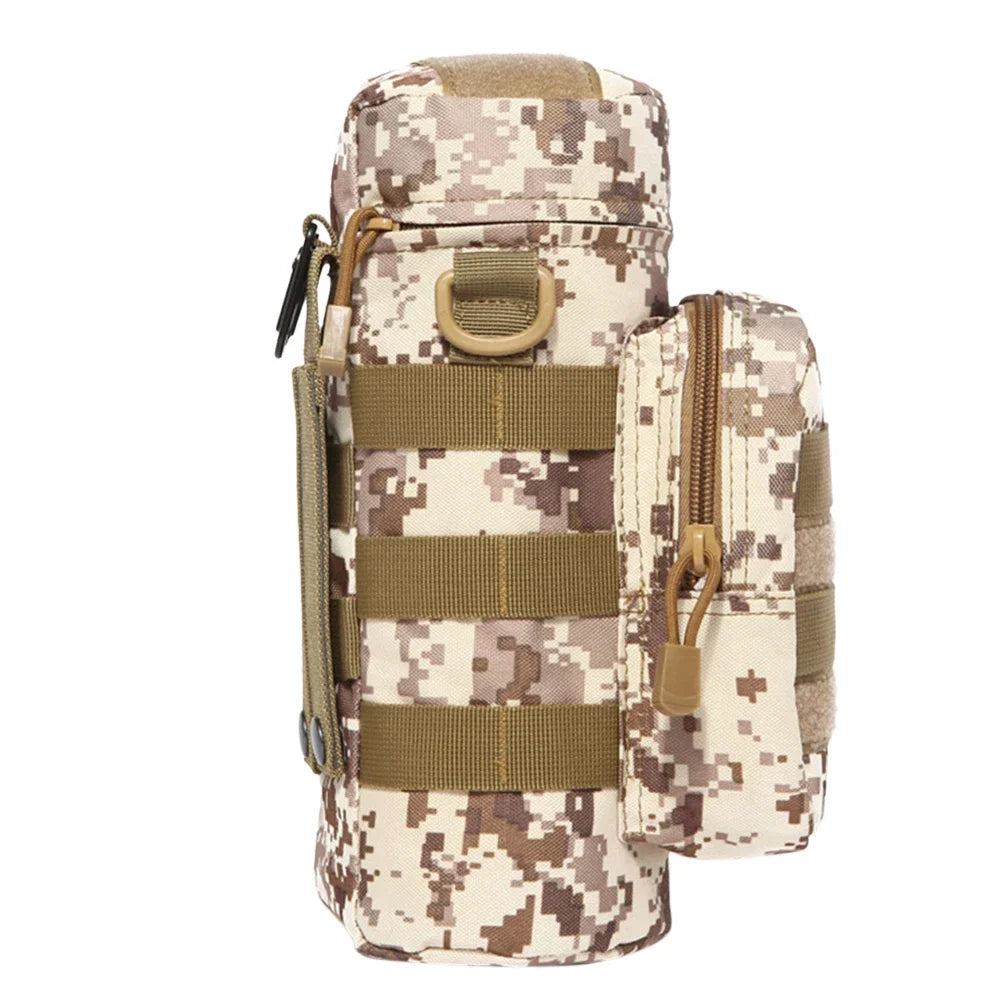 Molle Water Bottle Pouch – Tactical Kettle Carrier for Outdoor Camping