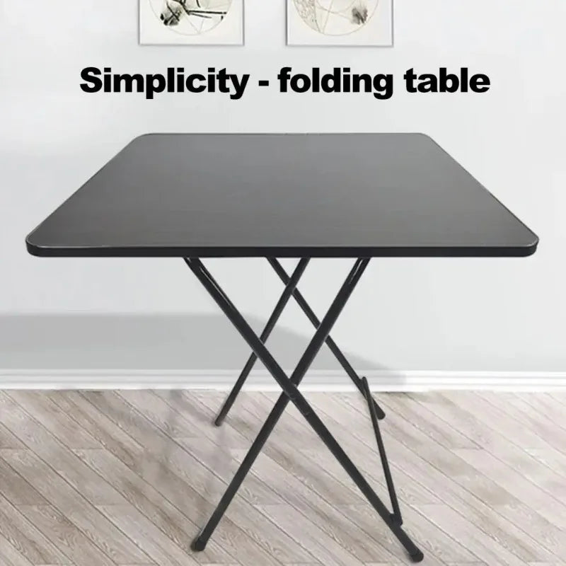 Foldable Square MDF Dining Table – Compact 4 Person Desk for Home Office
