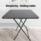 Foldable Square MDF Dining Table – Compact 4 Person Desk for Home Office