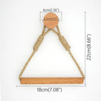 Adhesive Hemp Paper Towel Holder – Wall Mounted Rack for Bathroom Storage