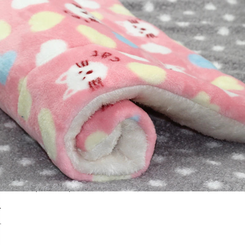 Flannel Dog Bed – Thickened Sleeping Mat for Small to Large Dogs and Cats