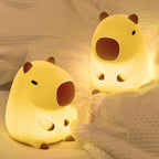 Silicone Capybara Night Light – Rechargeable Animal Bedside Lamp for Kids