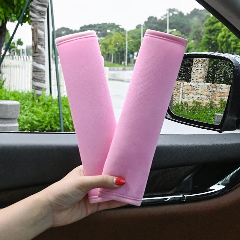Adjustable Car Seat Belt Covers – Soft Shoulder Strap Pads for Driving Comfort
