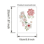 Floral PVC Wall Decal – Removable Waterproof Sticker for Home Decor