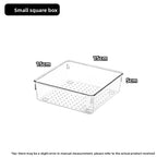 Transparent Cosmetic Organizer – Striped Plastic Drawer for Desk Storage