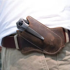 PU Leather Folding Knife Sheath – Anti-Scratch Belt Holder for Camping Tools