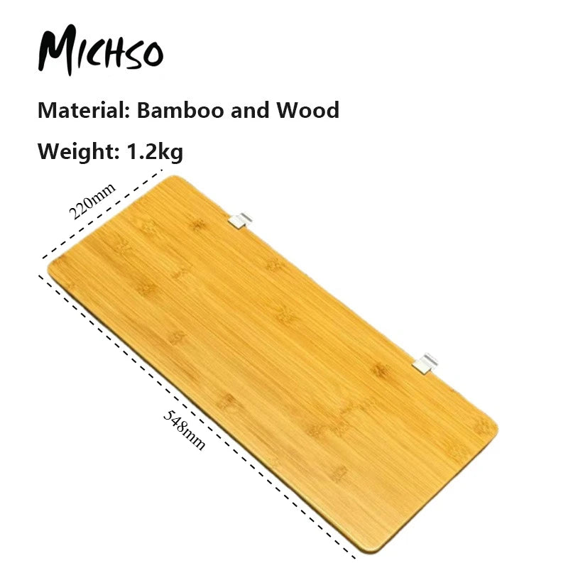 Bamboo Table Board – Modular Insert for Camping and Outdoor Picnic