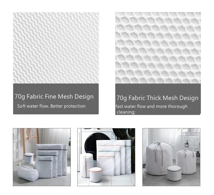 Mesh Laundry Washing Bag – Protective Clothing Organizer for Travel and Home